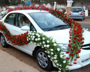 Wedding car decoration