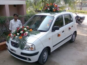 Wedding car decoration