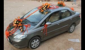 Wedding car decoration