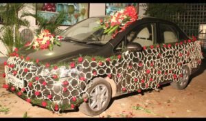 Wedding car decoration