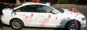 Wedding car decoration