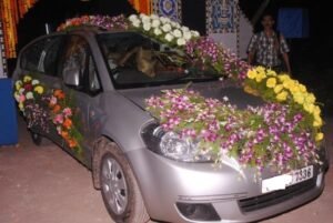 Wedding car decoration