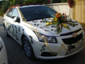 Wedding car decoration
