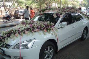 Wedding car decoration