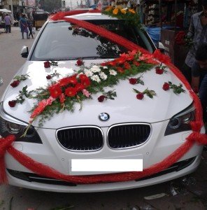 Wedding car decoration