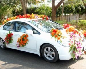 Wedding car decoration