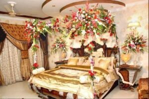 suhag rat bed room decoration