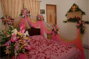 suhag rat bed room decoration