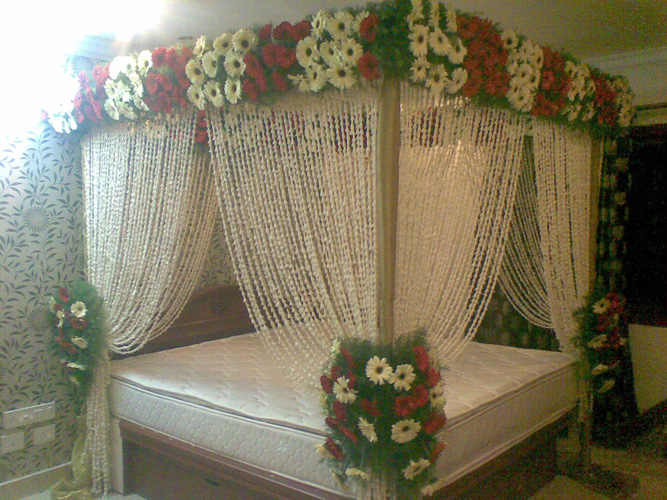 1st Night Bridal Bed Room Decoration For (Suhagrat Bedroom Decoration