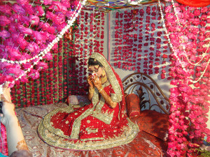 bridal bed room decoration