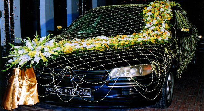 wedding car decoration (36) - Florist Chain - Flower Delivery near me