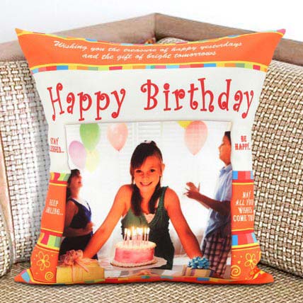 Personalized birthday Cushion 12x12 inches