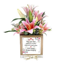 customized wedding flower box