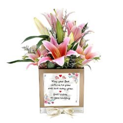 customized wedding flower box