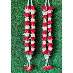 White And Red Rose Jaimala